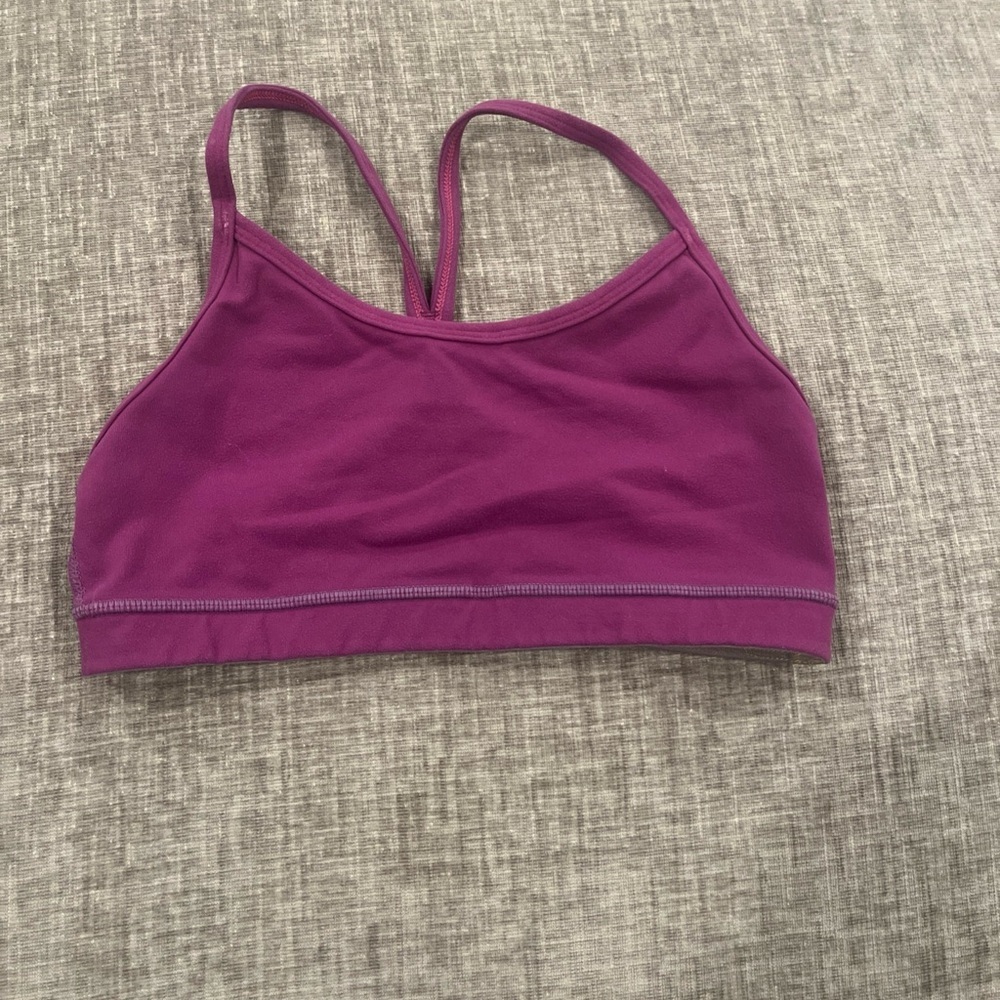 Lululemon Flow Y Bra Size 4 Purple